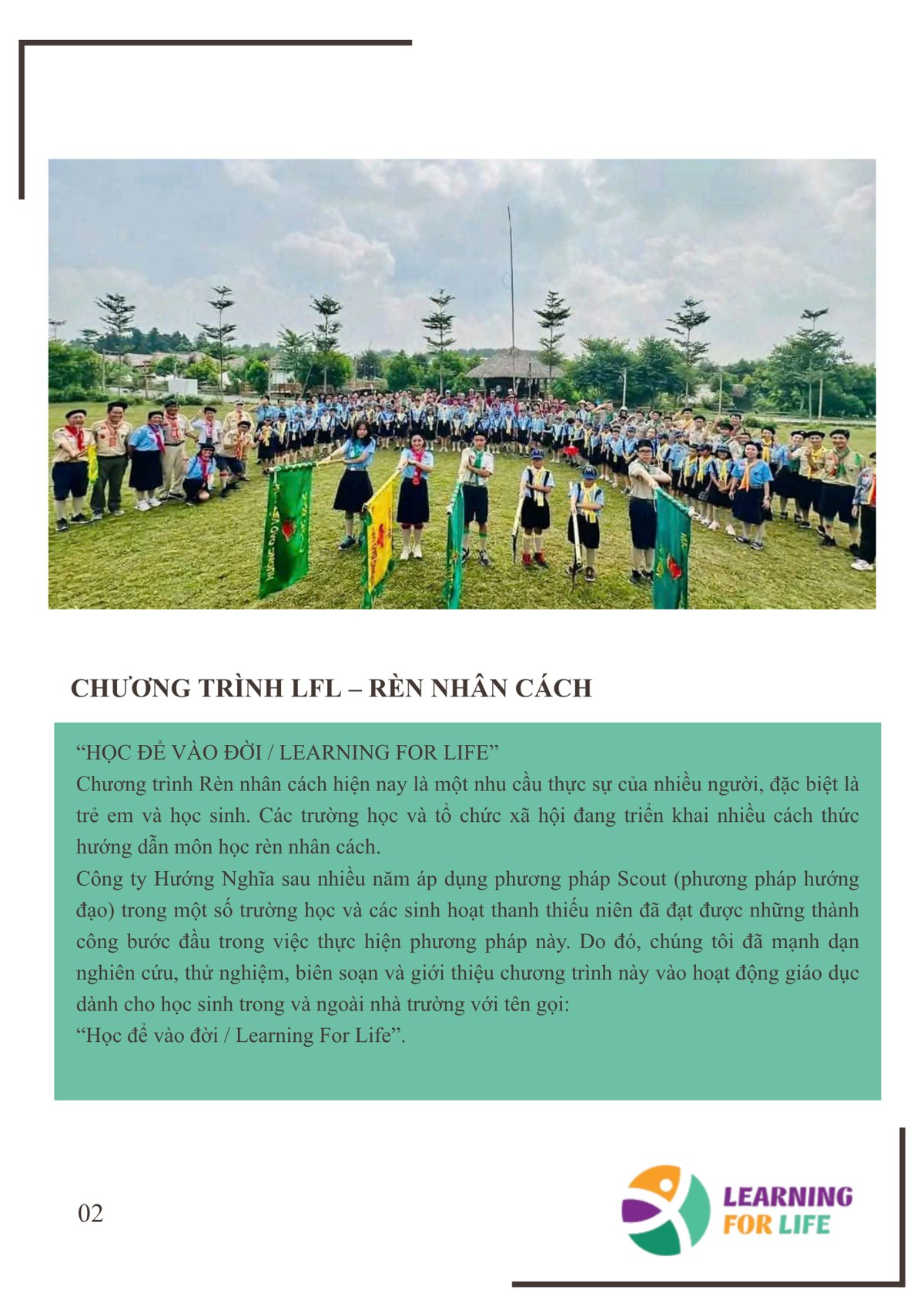 Trang 2 - Chương trình Learning For Life