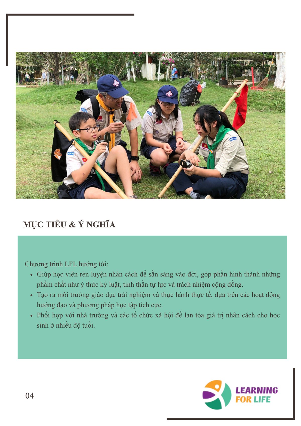 Trang 4 - Chương trình Learning For Life